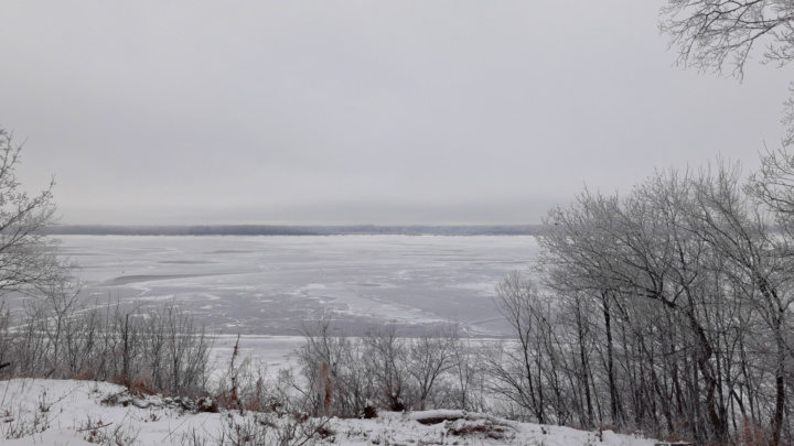 Зимние панорамы из санатория Волга